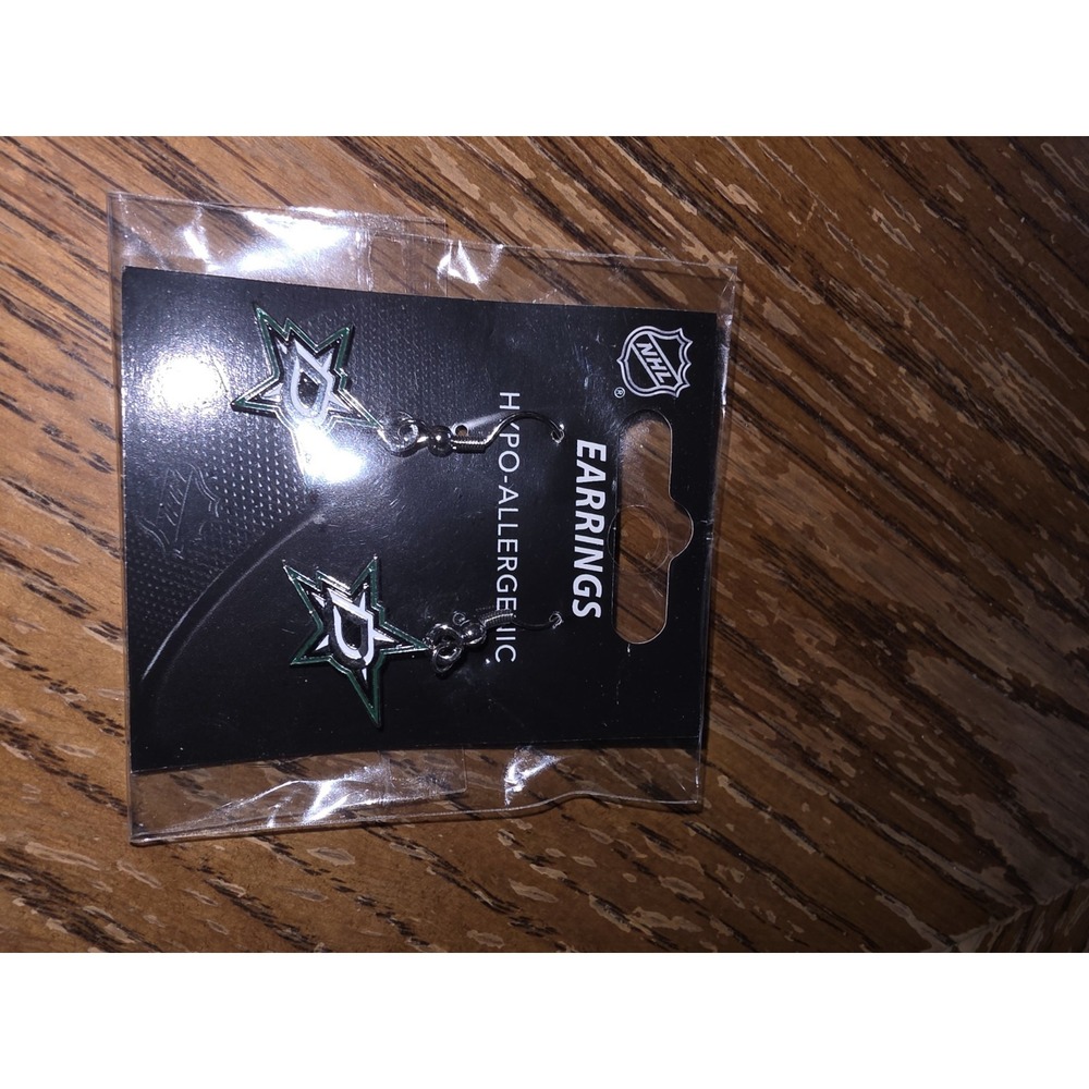NHL Dallas Stars Dangler Earrings